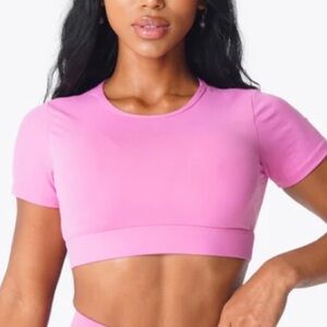 NVGTN Bubble Gum Pink OpenBack Tee SportsBra